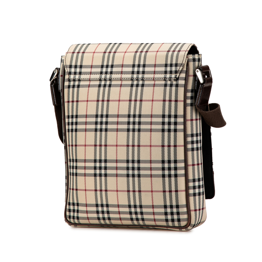 Pre-Loved Burberry House Check Canvas Crossbody - Picture 2 of 9